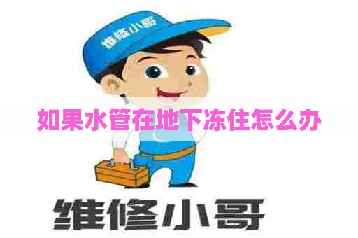 如果水管在地下冻住怎么办