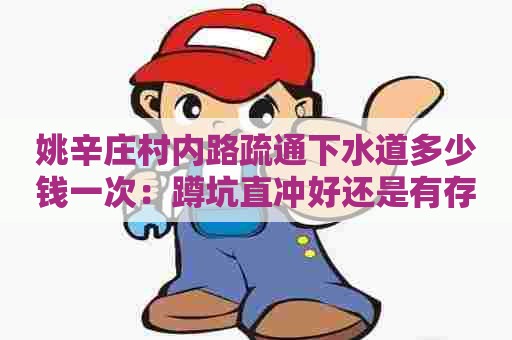 姚辛庄村内路疏通下水道多少钱一次：蹲坑直冲好还是有存水弯的好