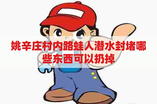 姚辛庄村内路蛙人潜水封堵哪些东西可以扔掉