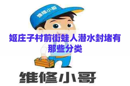 姬庄子村前街蛙人潜水封堵有那些分类