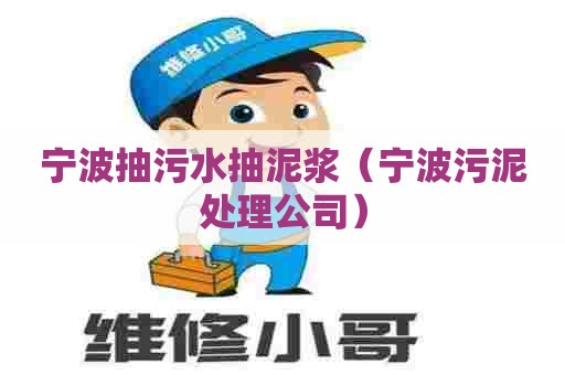 宁波抽污水抽泥浆(宁波污泥处理公司) 宁波抽污水抽泥浆(宁波污泥处理公司)