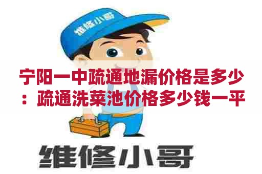 宁阳一中疏通地漏价格是多少：疏通洗菜池价格多少钱一平方