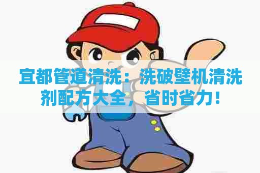 宜都管道清洗：洗破壁机清洗剂配方大全，省时省力！
