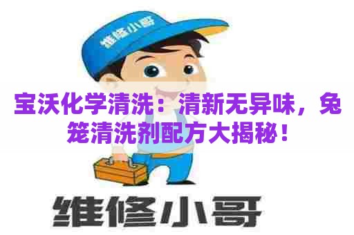 宝沃化学清洗：清新无异味，兔笼清洗剂配方大揭秘！