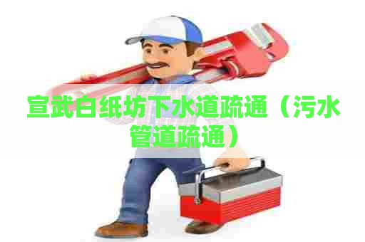 宣武白纸坊下水道疏通（污水管道疏通）