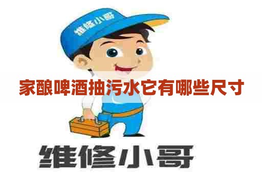 家酿啤酒抽污水它有哪些尺寸 家酿啤酒抽污水它有哪些尺寸