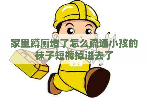 家里蹲厕堵了怎么疏通小孩的袜子短裤掉进去了