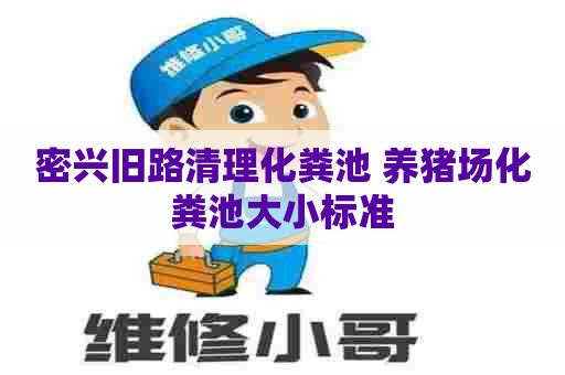 密兴旧路清理化粪池 养猪场化粪池大小标准