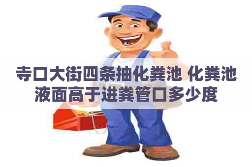 寺口大街四条抽化粪池 化粪池液面高于进粪管口多少度