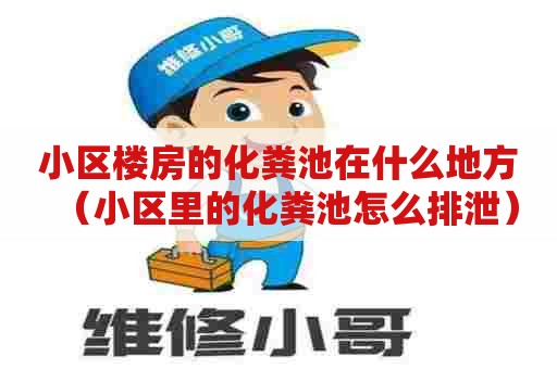 小区楼房的化粪池在什么地方（小区里的化粪池怎么排泄）