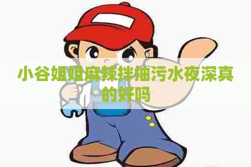 小谷姐姐麻辣拌抽污水夜深真的好吗