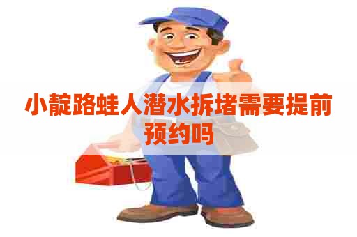 小靛路蛙人潜水拆堵需要提前预约吗