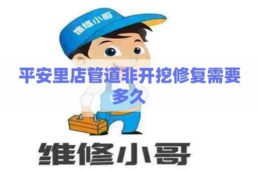 平安里店管道非开挖修复需要多久 平安里店管道非开挖修复需要多久