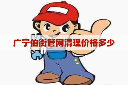 广宁伯街管网清理价格多少