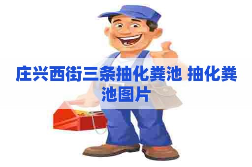 庄兴西街三条抽化粪池 抽化粪池图片