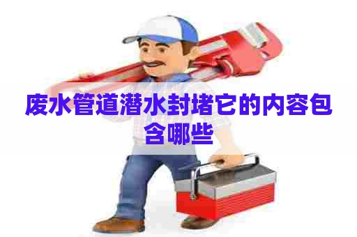 废水管道潜水封堵它的内容包含哪些