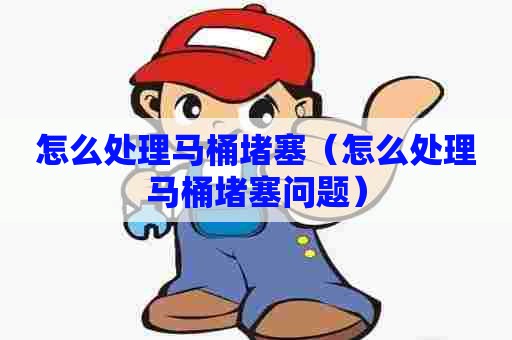 怎么处理马桶堵塞（怎么处理马桶堵塞问题）