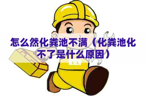 怎么然化粪池不满（化粪池化不了是什么原因）