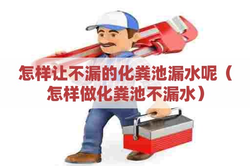 怎样让不漏的化粪池漏水呢（怎样做化粪池不漏水）