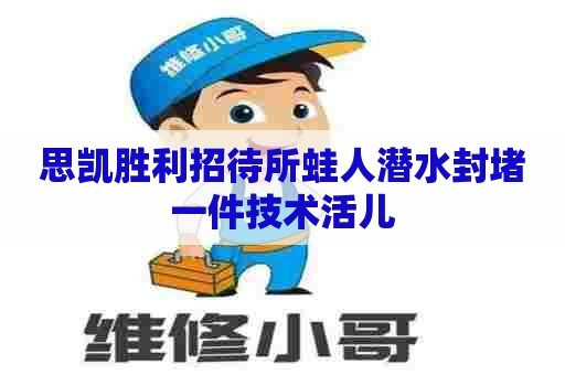 思凯胜利招待所蛙人潜水封堵一件技术活儿