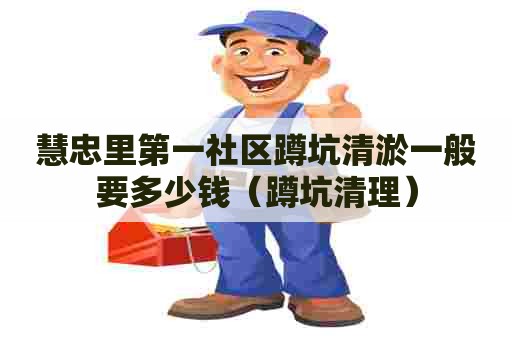 慧忠里第一社区蹲坑清淤一般要多少钱(蹲坑清理) 慧忠里第一社区蹲坑清淤一般要多少钱(蹲坑清理)