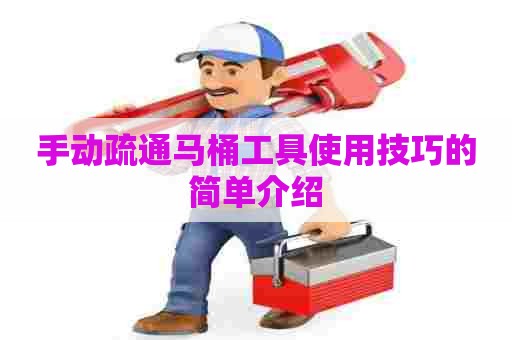 手动疏通马桶工具使用技巧的简单介绍