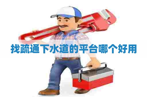 找疏通下水道的平台哪个好用