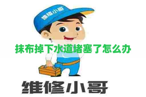 抹布掉下水道堵塞了怎么办