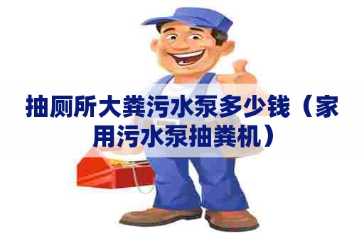 抽厕所大粪污水泵多少钱（家用污水泵抽粪机）