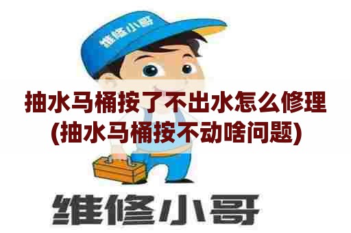 抽水马桶按了不出水怎么修理(抽水马桶按不动啥问题)