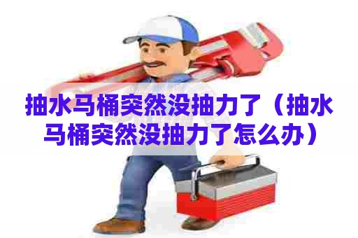 抽水马桶突然没抽力了（抽水马桶突然没抽力了怎么办）