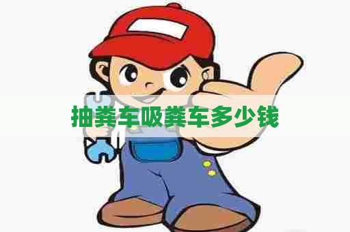 抽粪车吸粪车多少钱