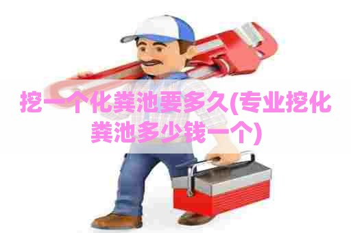 挖一个化粪池要多久(专业挖化粪池多少钱一个)