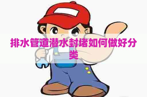 排水管道潜水封堵如何做好分类
