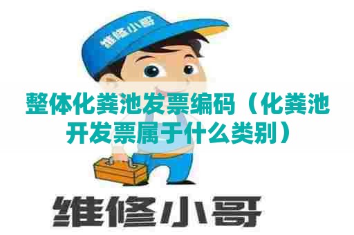整体化粪池发票编码（化粪池开发票属于什么类别）