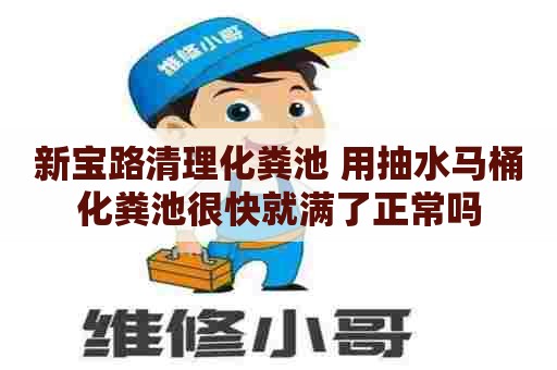 新宝路清理化粪池 用抽水马桶化粪池很快就满了正常吗