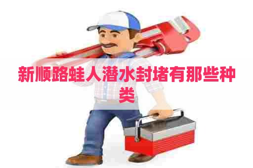 新顺路蛙人潜水封堵有那些种类