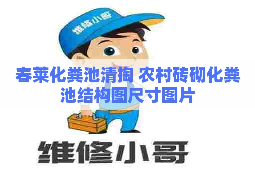 春莱化粪池清掏 农村砖砌化粪池结构图尺寸图片