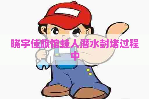 晓宇佳旅馆蛙人潜水封堵过程中