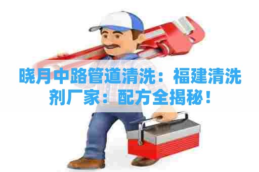 晓月中路管道清洗：福建清洗剂厂家：配方全揭秘！