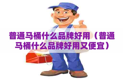 普通马桶什么品牌好用（普通马桶什么品牌好用又便宜）