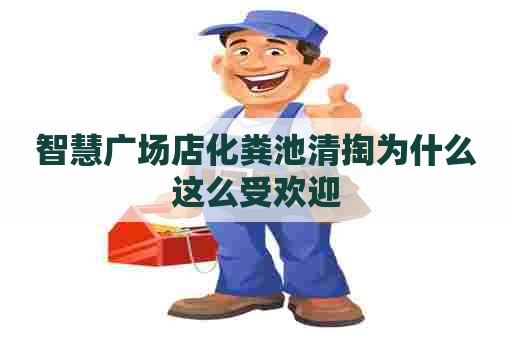 智慧广场店化粪池清掏为什么这么受欢迎