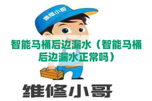 智能马桶后边漏水（智能马桶后边漏水正常吗）
