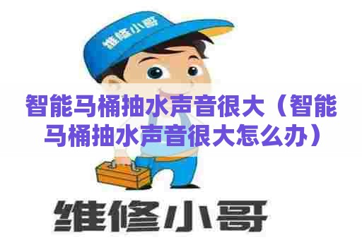 智能马桶抽水声音很大（智能马桶抽水声音很大怎么办）