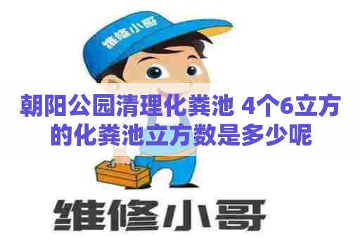 朝阳公园清理化粪池 4个6立方的化粪池立方数是多少呢