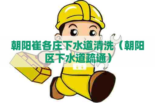 朝阳崔各庄下水道清洗（朝阳区下水道疏通）