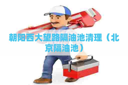 朝阳西大望路隔油池清理（北京隔油池）