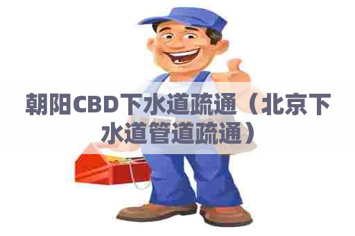 朝阳CBD下水道疏通（北京下水道管道疏通）