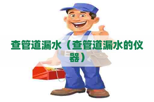 查管道漏水（查管道漏水的仪器）