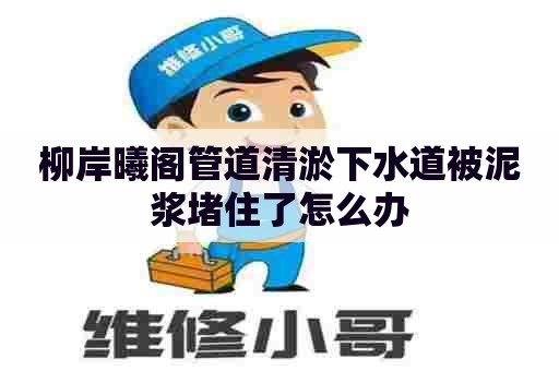 柳岸曦阁管道清淤下水道被泥浆堵住了怎么办